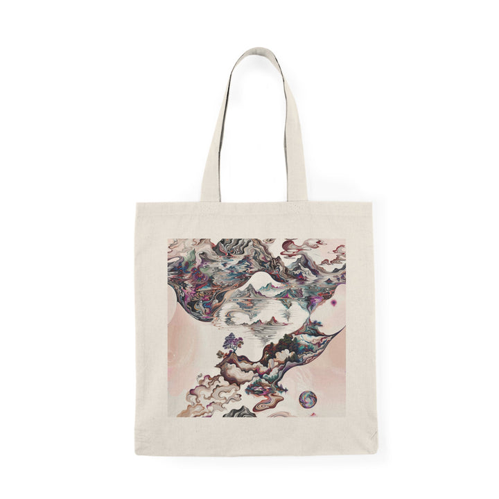 Surreal Vortex Landscape - Natural Tote Bag - Bags - g(0D·IO) - 15" x 16" - Natural -