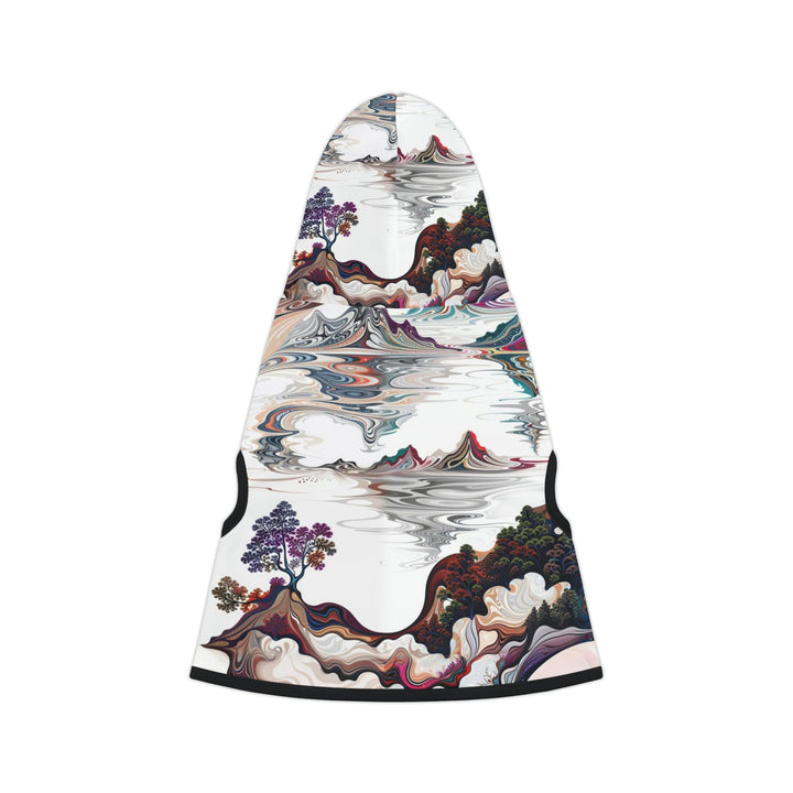 Surreal Vortex Landscape - Pet Hoodie - Pets - g(0D·IO) - XXS - Black Rib -