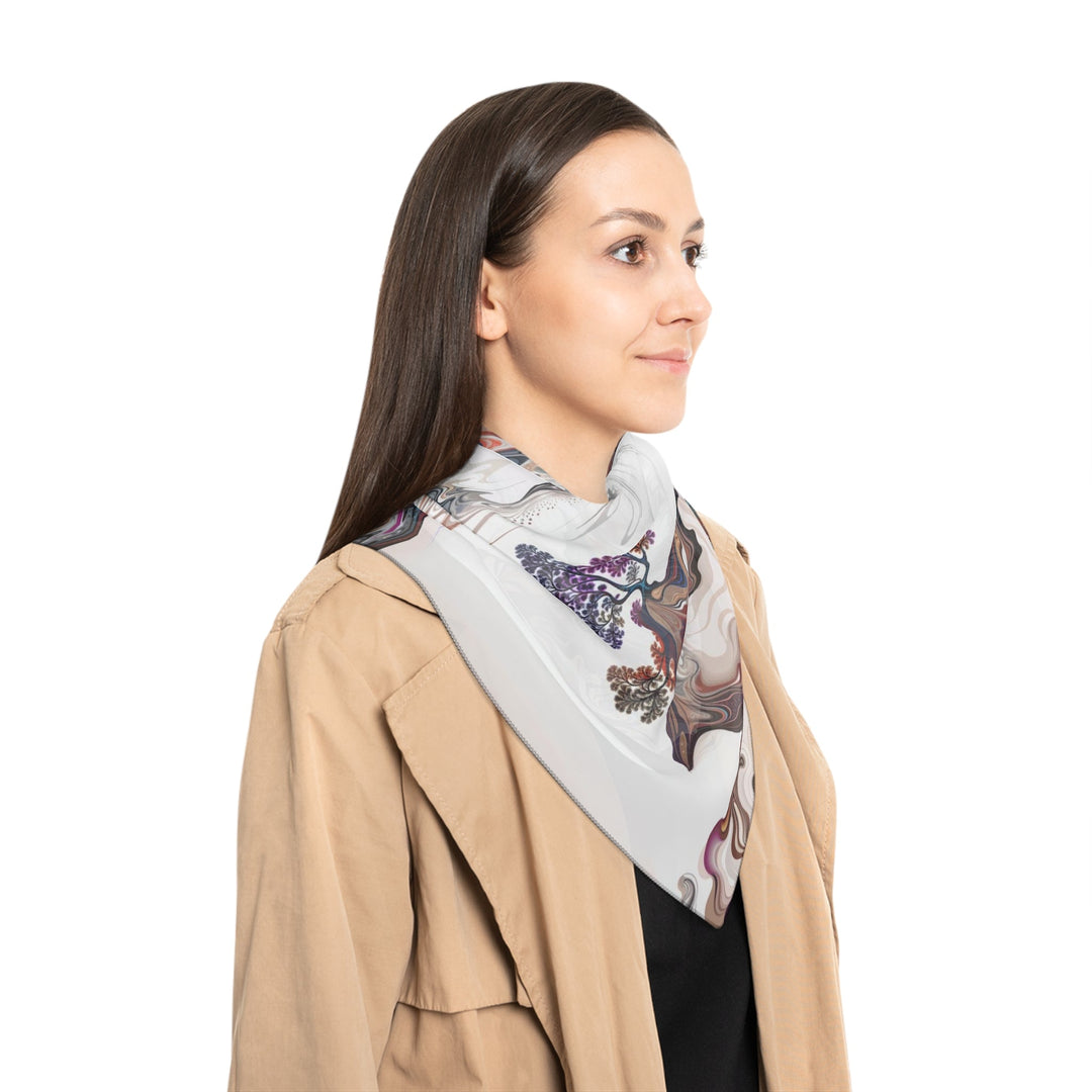 Surreal Vortex Landscape - Poly Scarf - Accessories - g(0D·IO) - Poly chiffon - 50" × 50" -