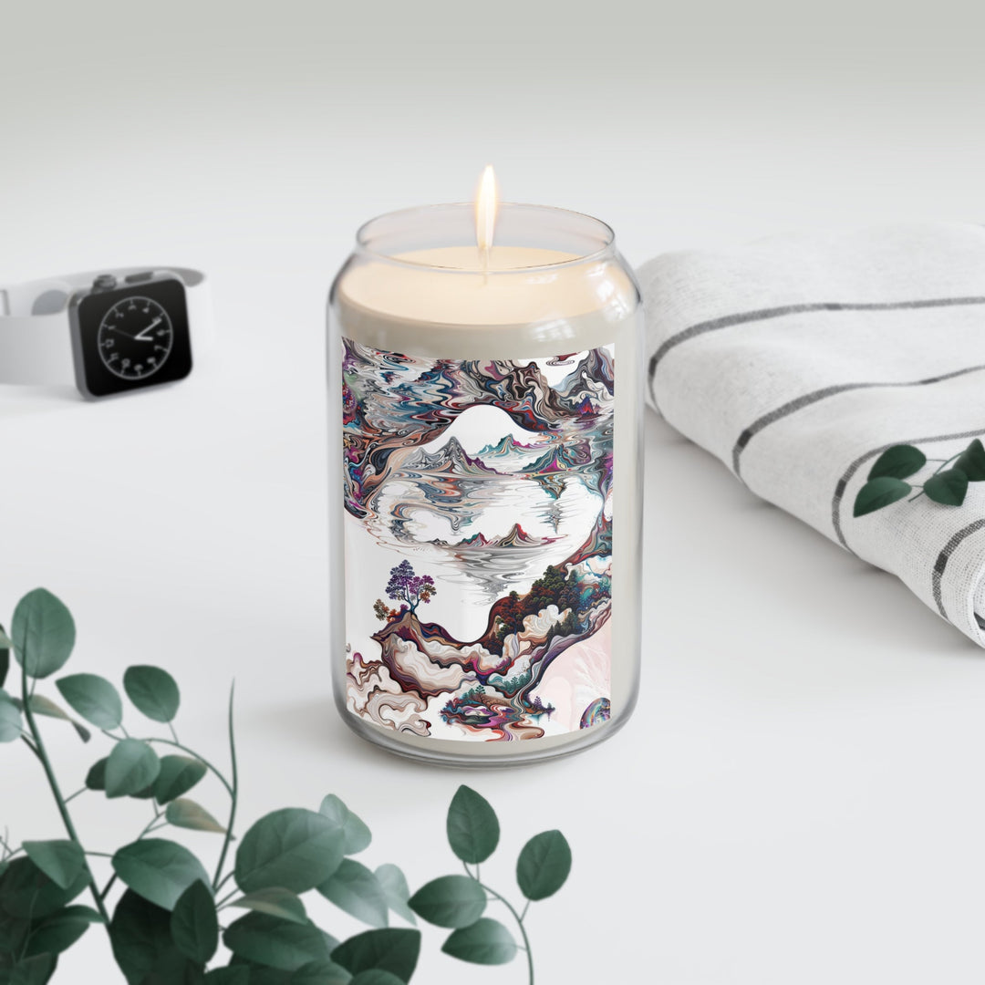 Surreal Vortex Landscape - Scented Candle - Home Decor - g(0D·IO) - Vanilla Bean - 13.75oz -