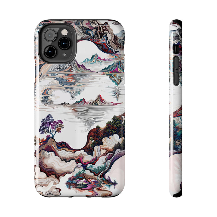 Surreal Vortex Landscape - Tough Phone Case - Phone Case - g(0D·IO) - iPhone 11 Pro Max - -