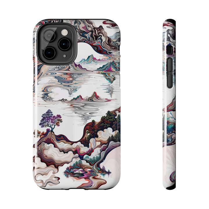 Surreal Vortex Landscape - Tough Phone Case - Phone Case - g(0D·IO) - iPhone 11 Pro - -