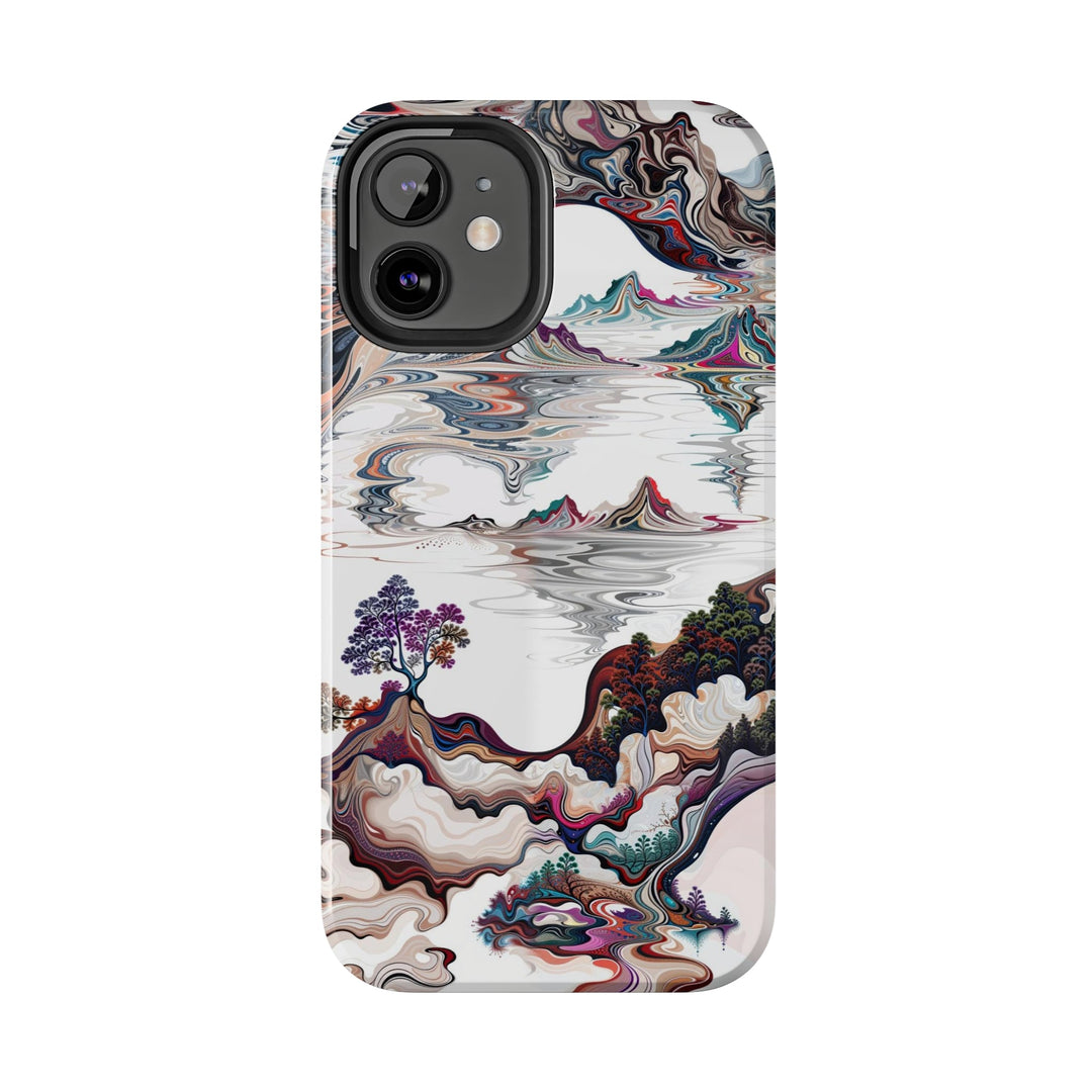 Surreal Vortex Landscape - Tough Phone Case - Phone Case - g(0D·IO) - iPhone 13 Mini - -