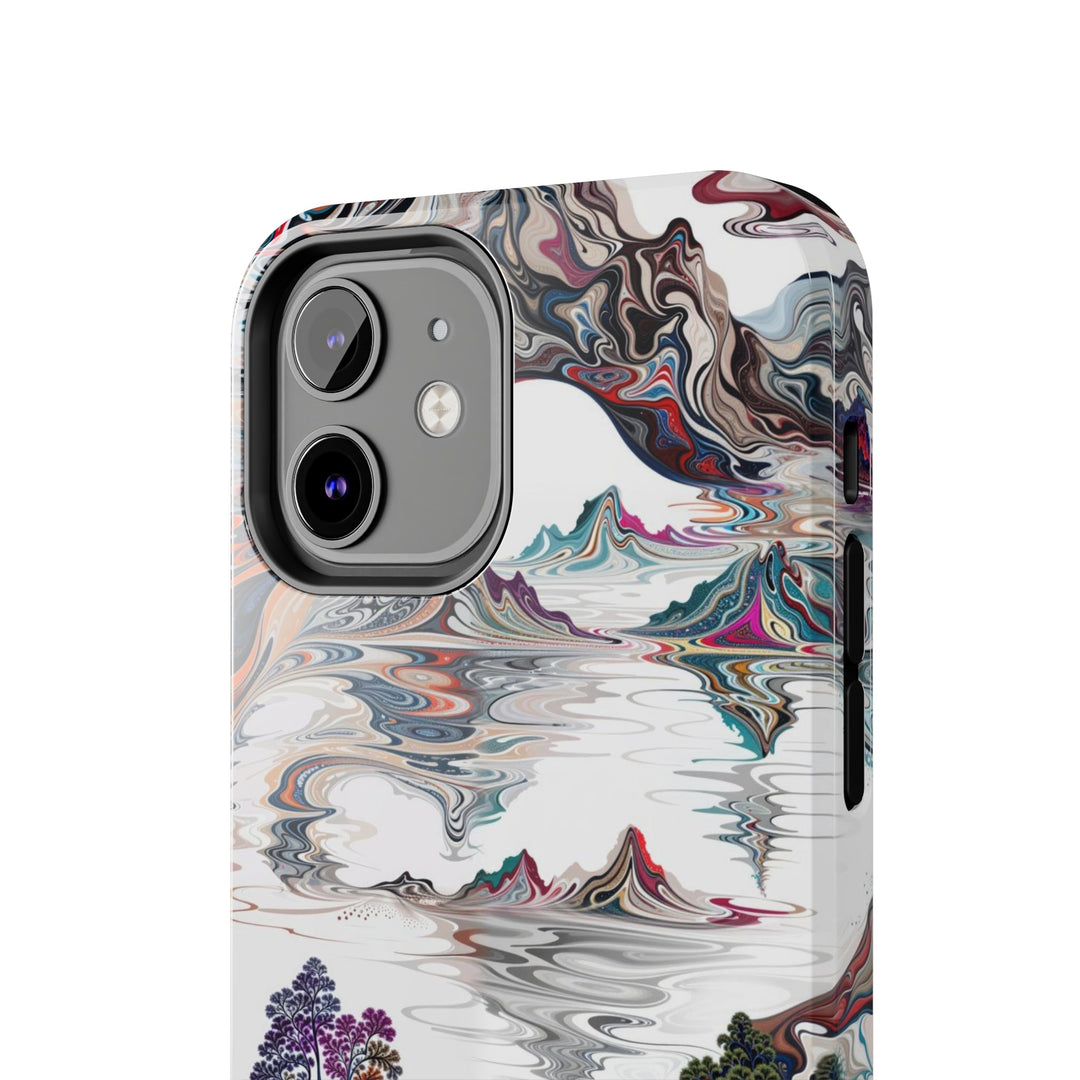 Surreal Vortex Landscape - Tough Phone Case - Phone Case - g(0D·IO) - iPhone 13 Mini - -