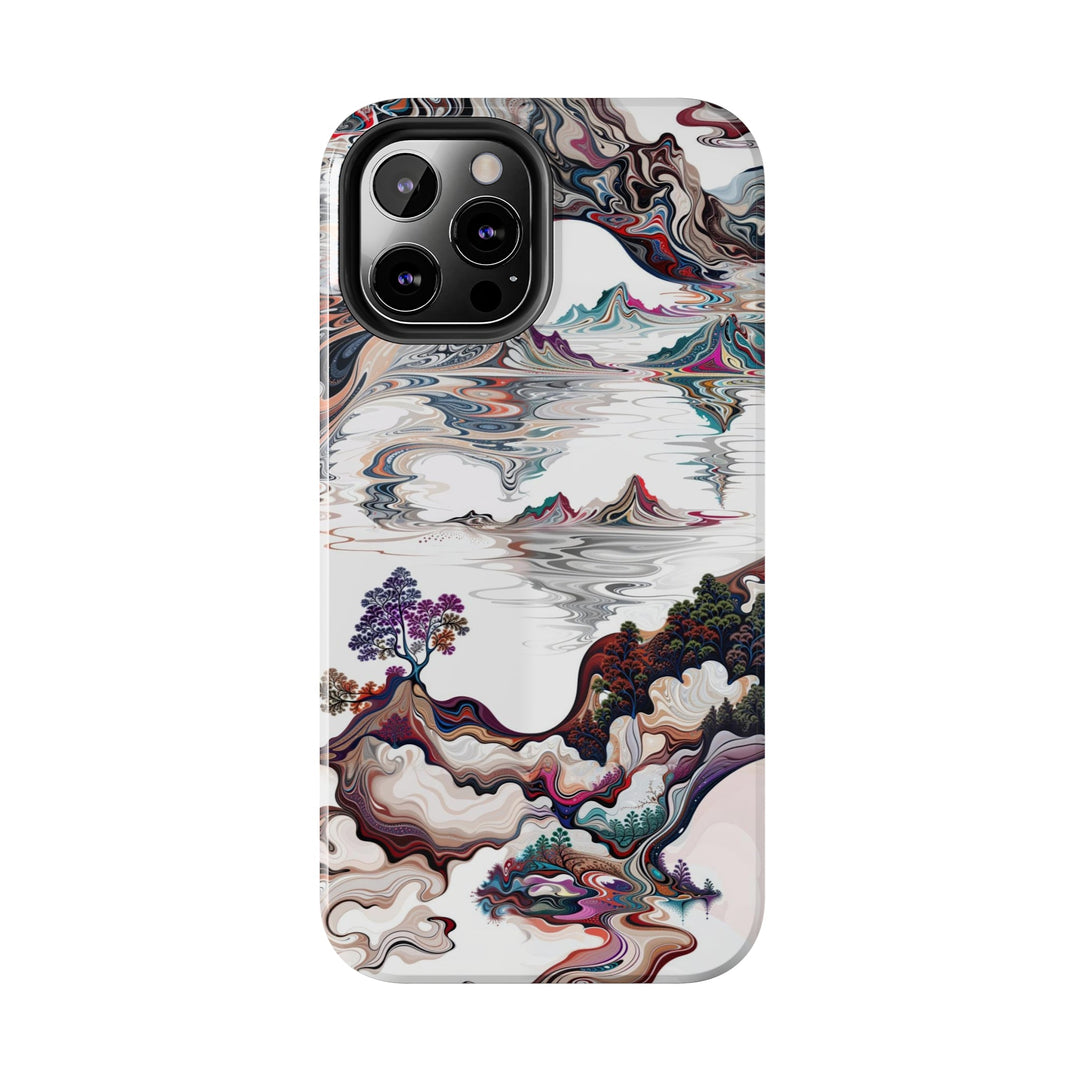 Surreal Vortex Landscape - Tough Phone Case - Phone Case - g(0D·IO) - iPhone 13 Mini - -