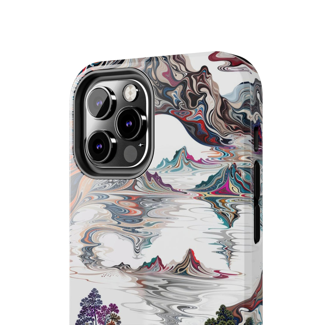 Surreal Vortex Landscape - Tough Phone Case - Phone Case - g(0D·IO) - iPhone 13 Mini - -