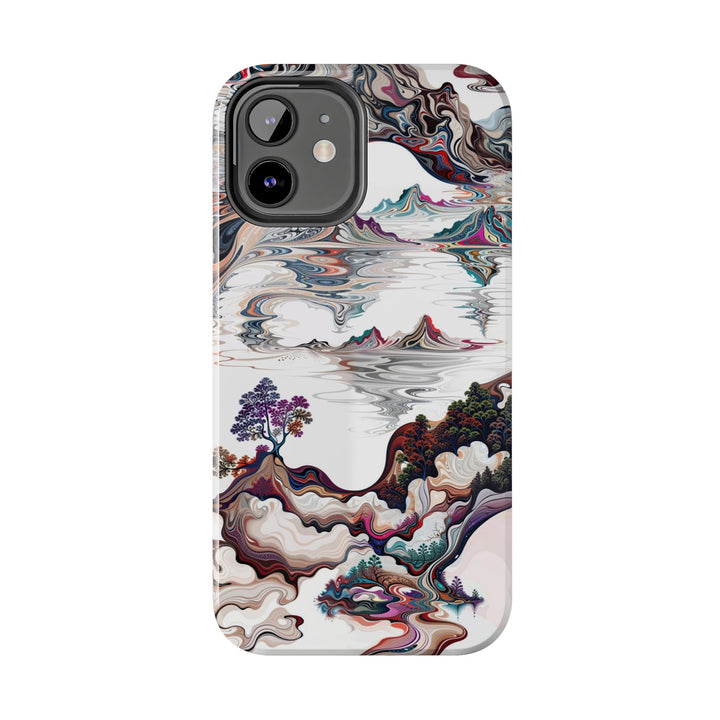 Surreal Vortex Landscape - Tough Phone Case - Phone Case - g(0D·IO) - iPhone 13 Mini - -