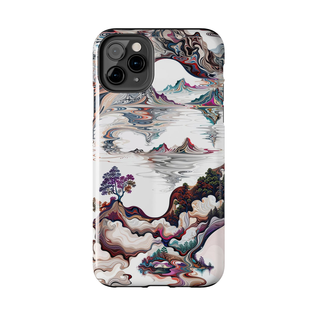 Surreal Vortex Landscape - Tough Phone Case - Phone Case - g(0D·IO) - iPhone 13 Mini - -