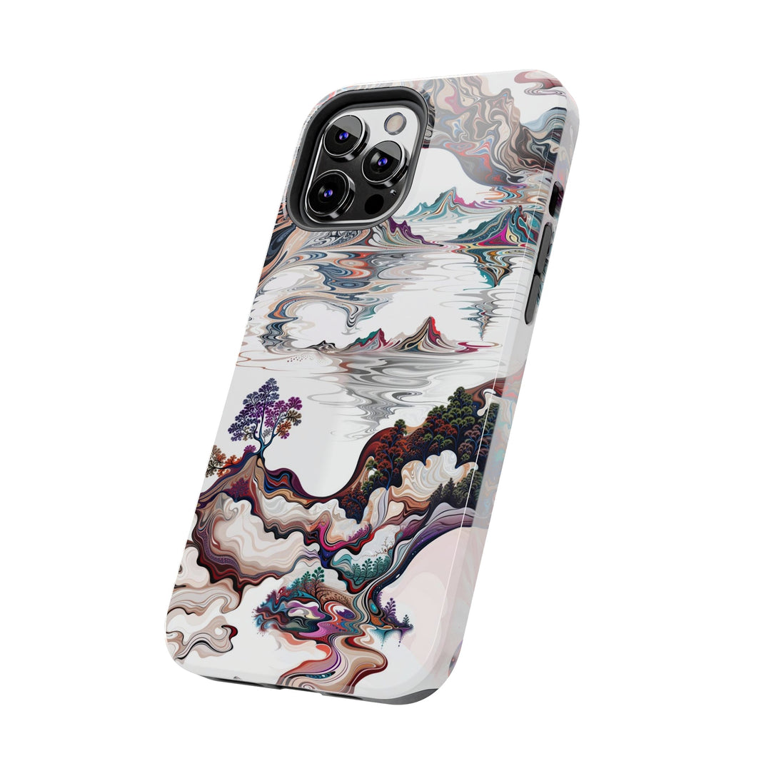 Surreal Vortex Landscape - Tough Phone Case - Phone Case - g(0D·IO) - iPhone 13 Mini - -