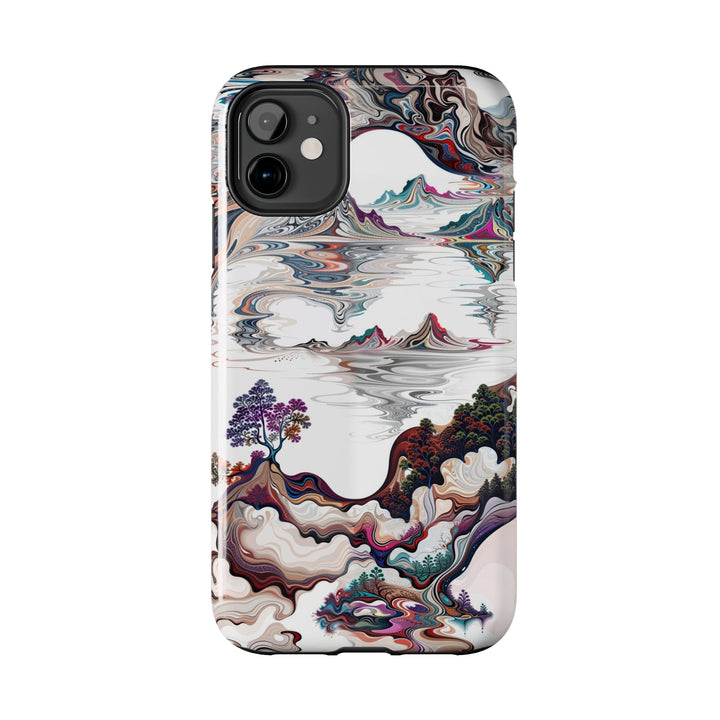 Surreal Vortex Landscape - Tough Phone Case - Phone Case - g(0D·IO) - iPhone 13 Mini - -