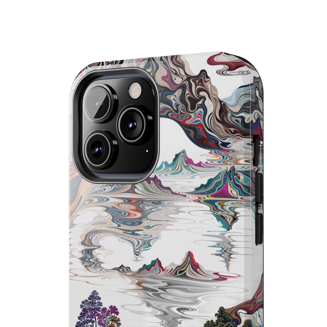 Surreal Vortex Landscape - Tough Phone Case - Phone Case - g(0D·IO) - iPhone 13 Mini - -