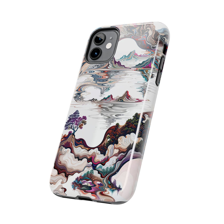 Surreal Vortex Landscape - Tough Phone Case - Phone Case - g(0D·IO) - iPhone 13 Mini - -