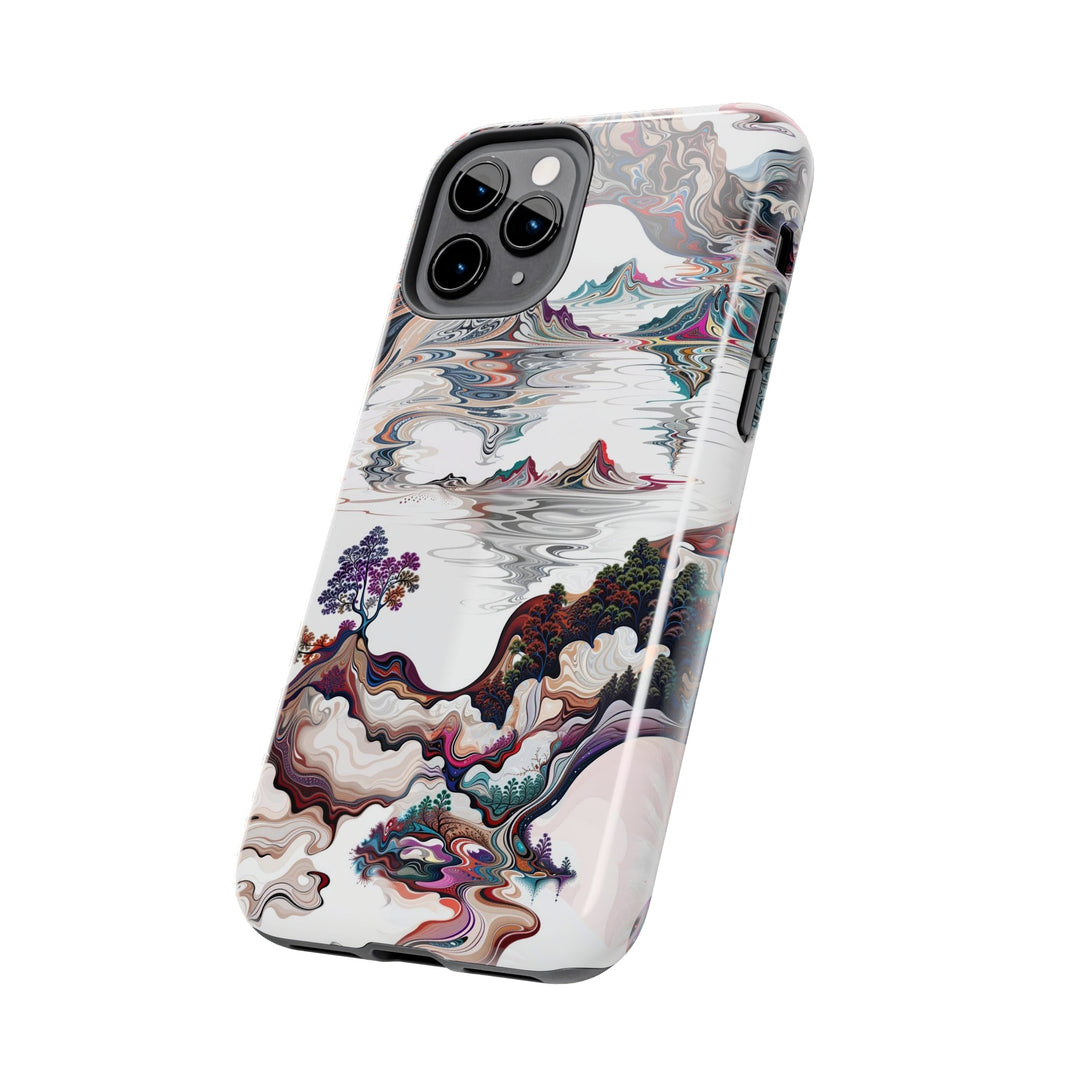 Surreal Vortex Landscape - Tough Phone Case - Phone Case - g(0D·IO) - iPhone 13 Mini - -