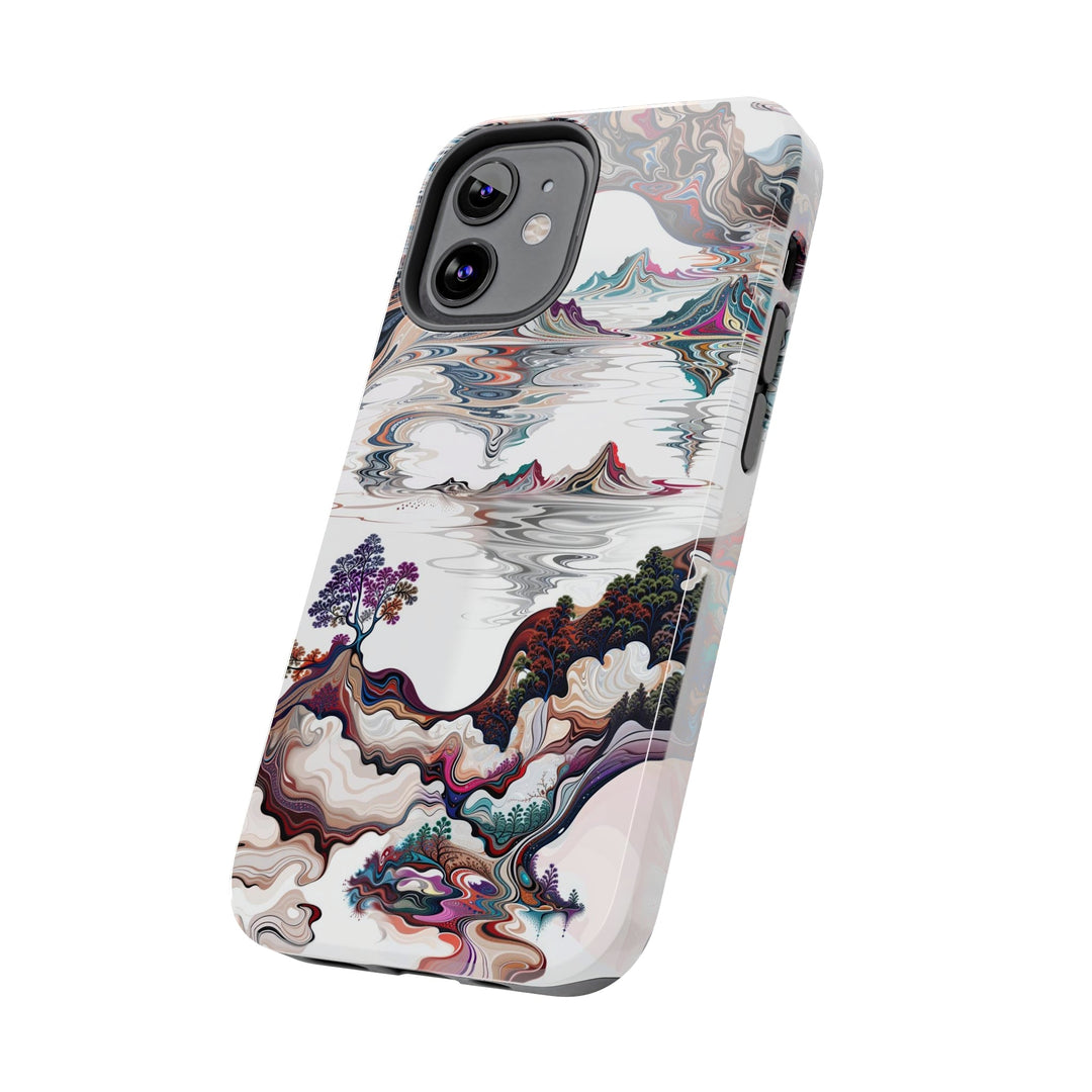 Surreal Vortex Landscape - Tough Phone Case - Phone Case - g(0D·IO) - iPhone 13 Mini - -