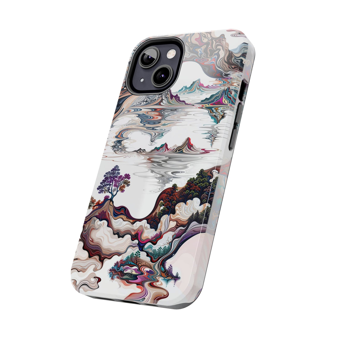 Surreal Vortex Landscape - Tough Phone Case - Phone Case - g(0D·IO) - iPhone 13 Mini - -