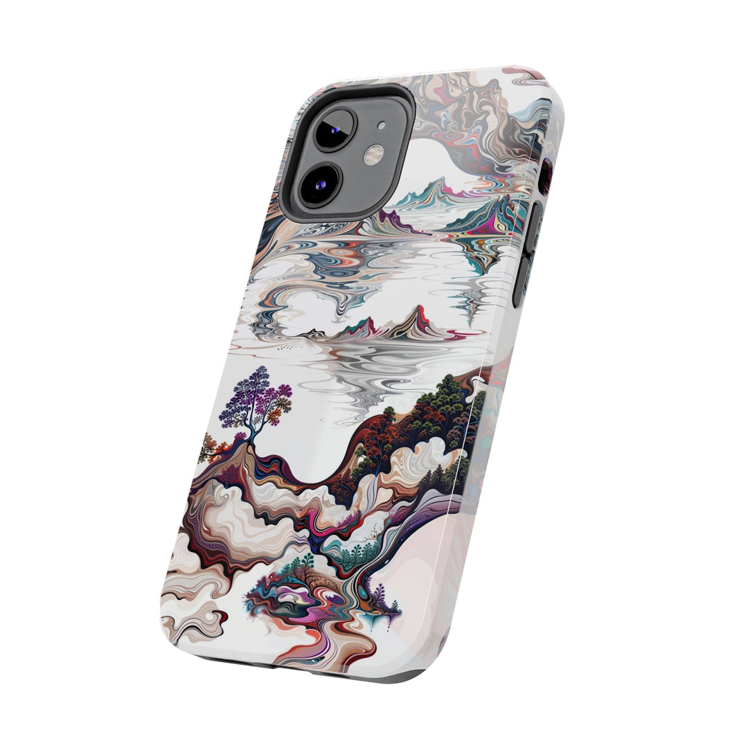 Surreal Vortex Landscape - Tough Phone Case - Phone Case - g(0D·IO) - iPhone 13 Mini - -