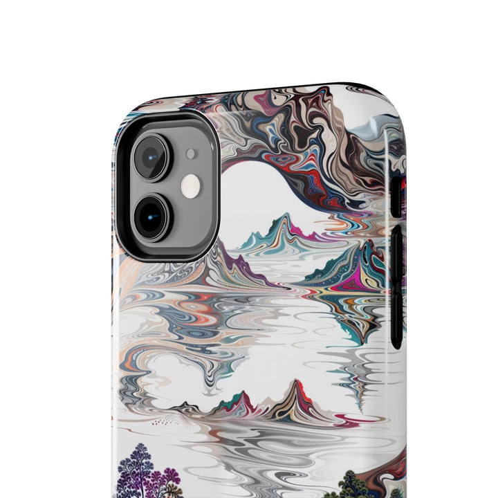 Surreal Vortex Landscape - Tough Phone Case - Phone Case - g(0D·IO) - iPhone 13 Mini - -