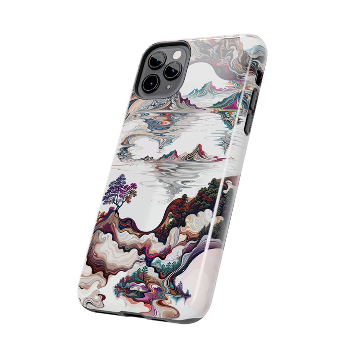 Surreal Vortex Landscape - Tough Phone Case - Phone Case - g(0D·IO) - iPhone 13 Mini - -