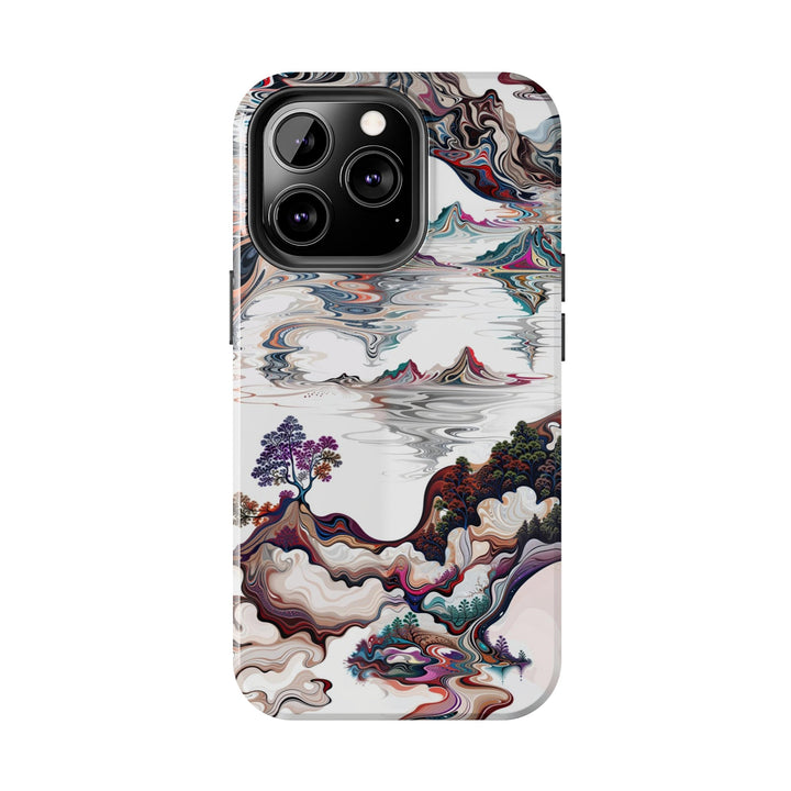 Surreal Vortex Landscape - Tough Phone Case - Phone Case - g(0D·IO) - iPhone 13 Mini - -