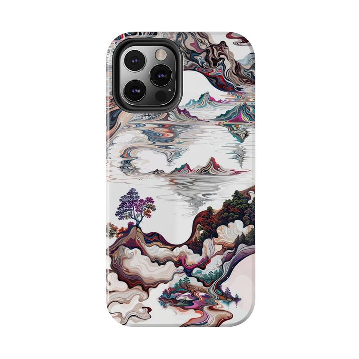 Surreal Vortex Landscape - Tough Phone Case - Phone Case - g(0D·IO) - iPhone 13 Mini - -