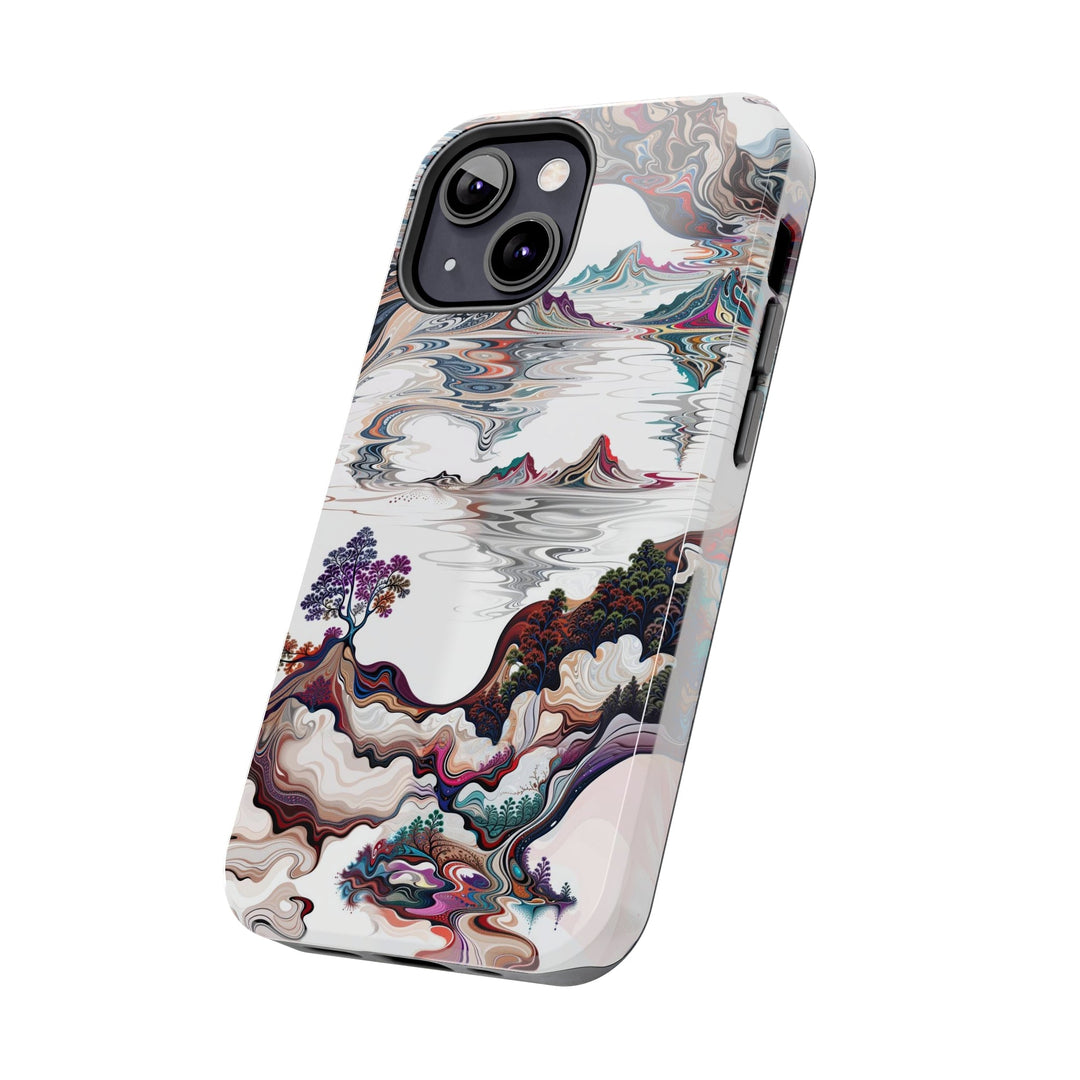 Surreal Vortex Landscape - Tough Phone Case - Phone Case - g(0D·IO) - iPhone 13 Mini - -