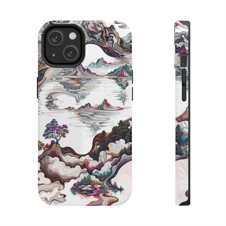 Surreal Vortex Landscape - Tough Phone Case - Phone Case - g(0D·IO) - iPhone 14 - -