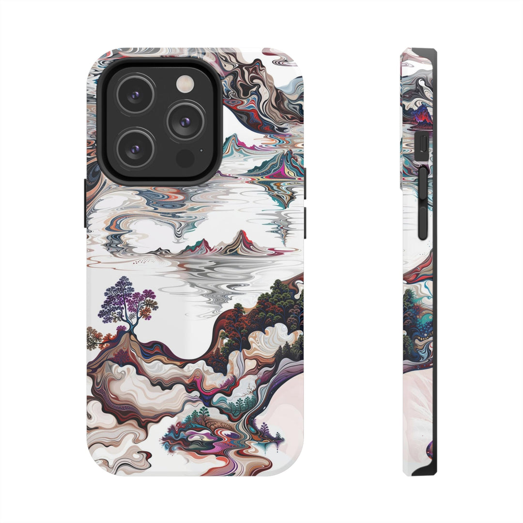 Surreal Vortex Landscape - Tough Phone Case - Phone Case - g(0D·IO) - iPhone 14 Pro - -