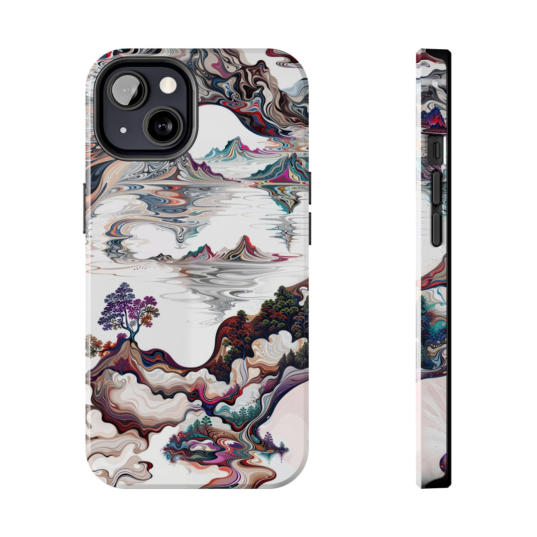 Surreal Vortex Landscape - Tough Phone Case - Phone Case - g(0D·IO) - iPhone 13 - -