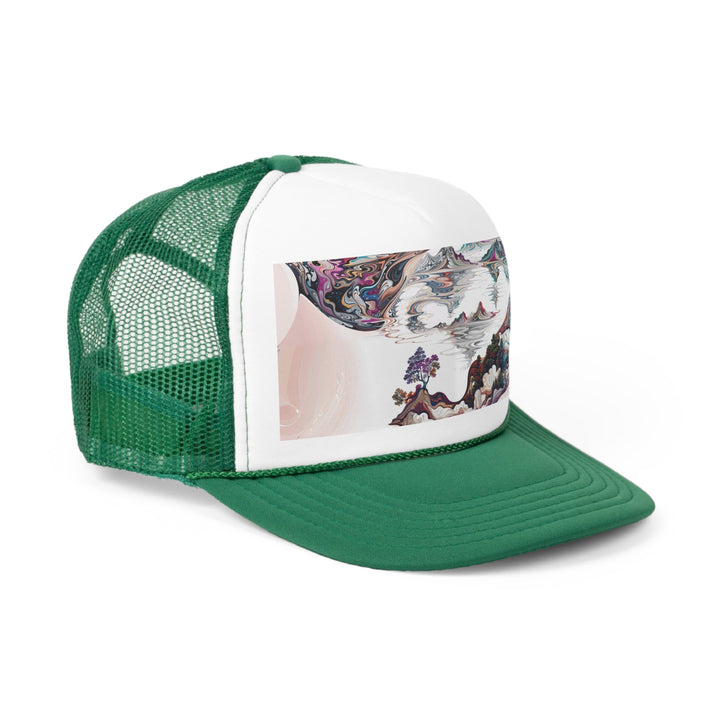 Surreal Vortex Landscape - Trucker Hat - Hats - g(0D·IO) - Pink - One size -