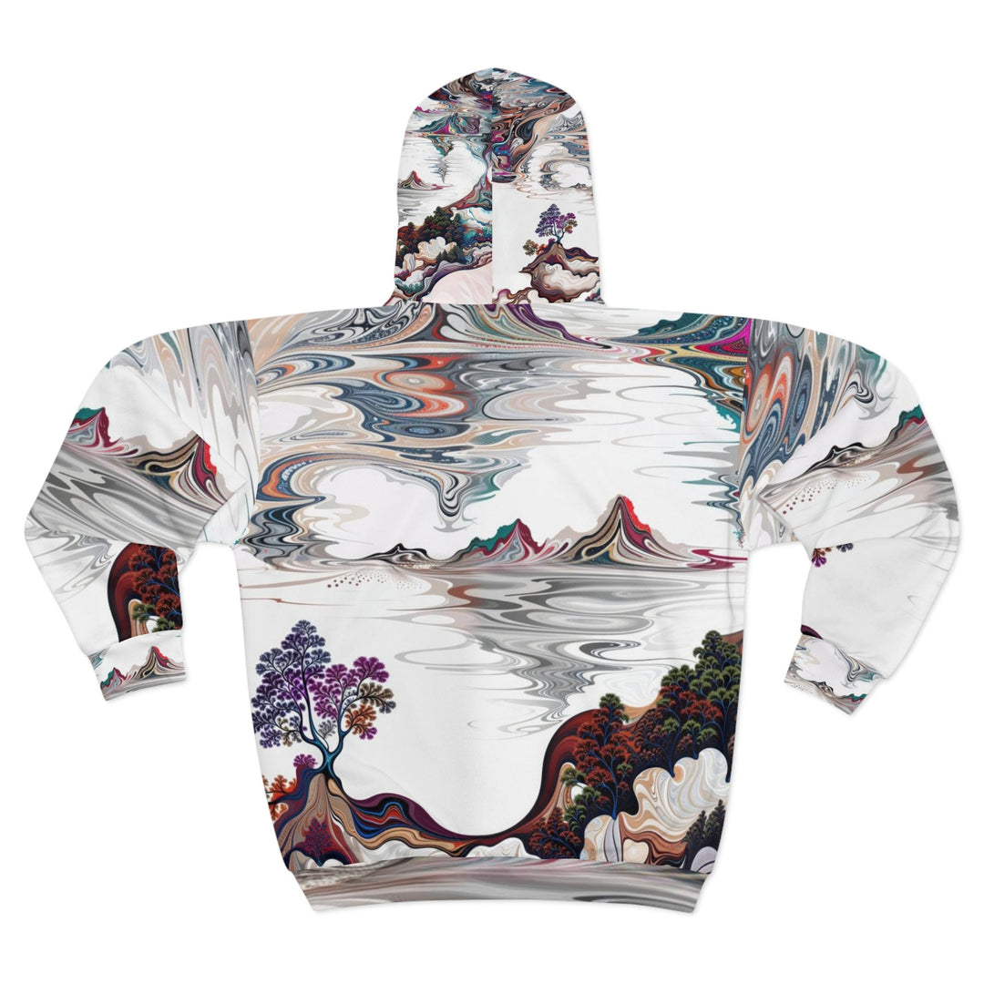 Surreal Vortex Landscape - Unisex Zip Hoodie - All Over Prints - g(0D·IO) - XS - -