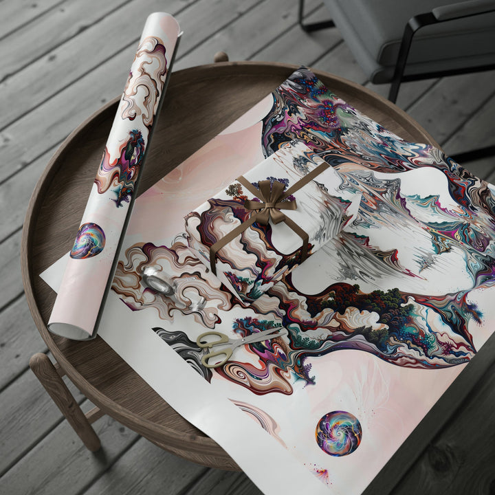Surreal Vortex Landscape - Wrapping Paper - Home Decor - g(0D·IO) - 30'' x 72'' - Matte -
