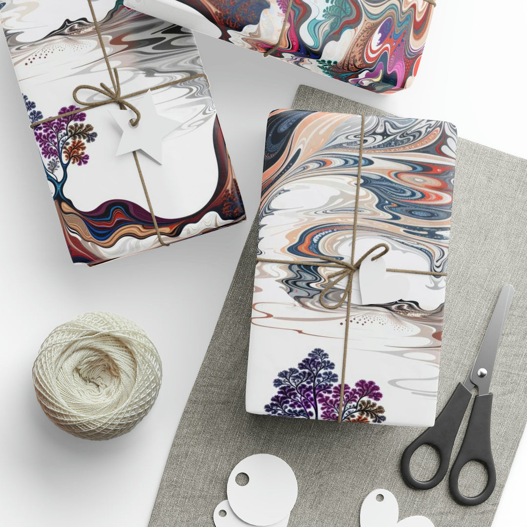 Surreal Vortex Landscape - Wrapping Paper - Home Decor - g(0D·IO) - 30'' x 72'' - Matte -