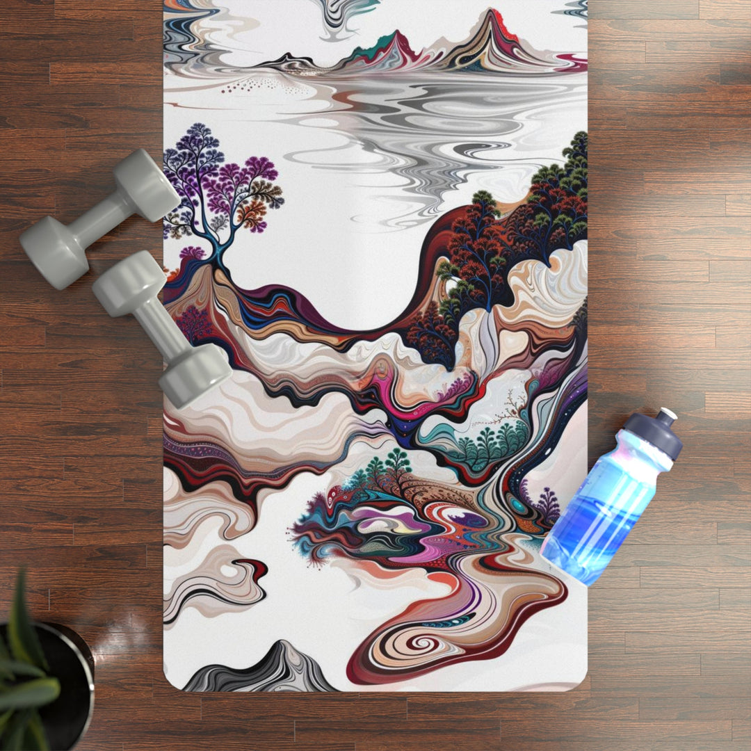 Surreal Vortex Landscape - Yoga Mat - Home Decor - g(0D·IO) - 24” x 68” - -