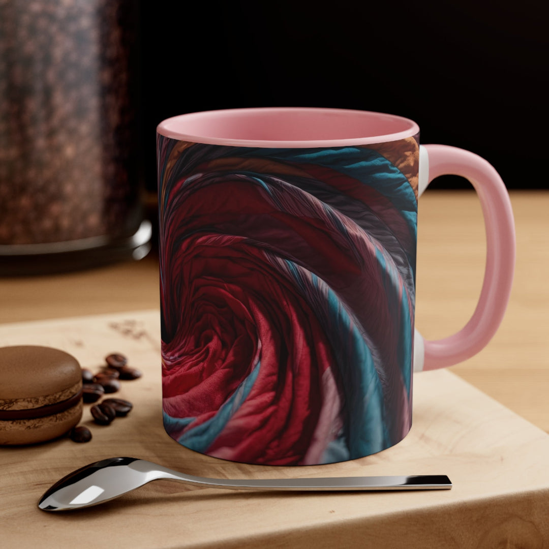 Swirling Color Vortex - Accent Coffee Mug - Mug - g(0D·IO) - Pink - 11oz -