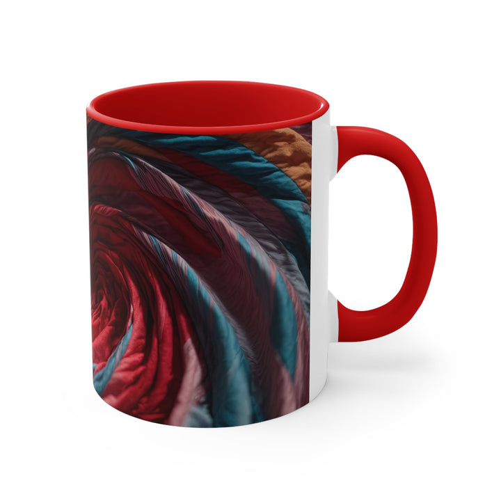 Swirling Color Vortex - Accent Coffee Mug - Mug - g(0D·IO) - Pink - 11oz -
