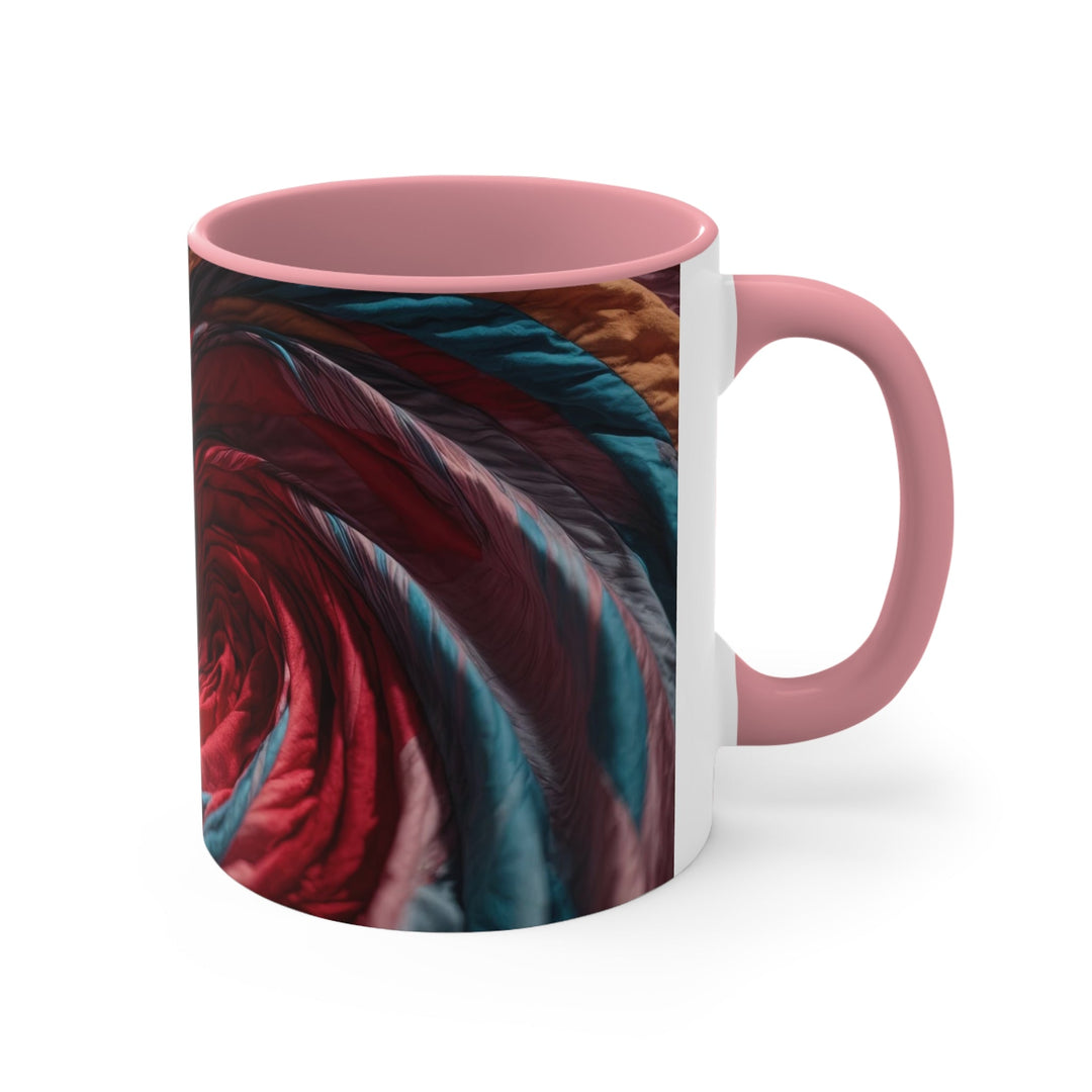 Swirling Color Vortex - Accent Coffee Mug - Mug - g(0D·IO) - Pink - 11oz -