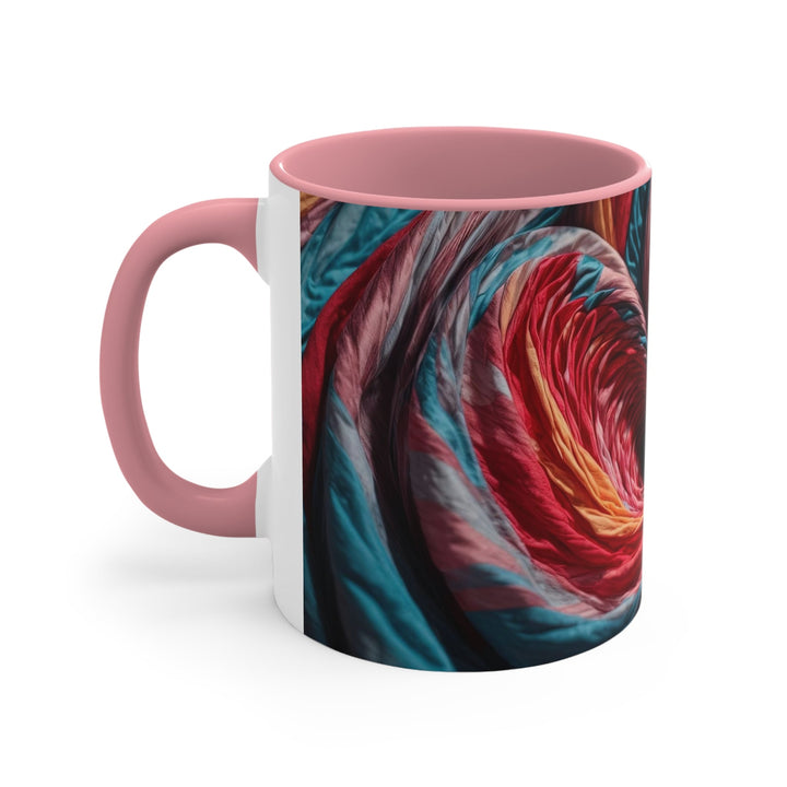 Swirling Color Vortex - Accent Coffee Mug - Mug - g(0D·IO) - Pink - 11oz -