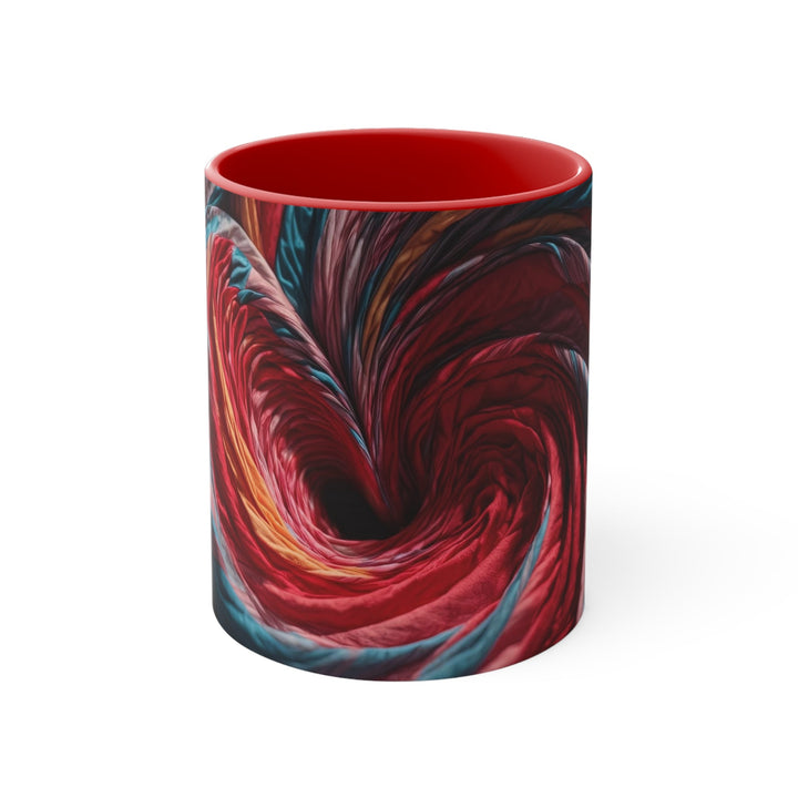 Swirling Color Vortex - Accent Coffee Mug - Mug - g(0D·IO) - Red - 11oz -