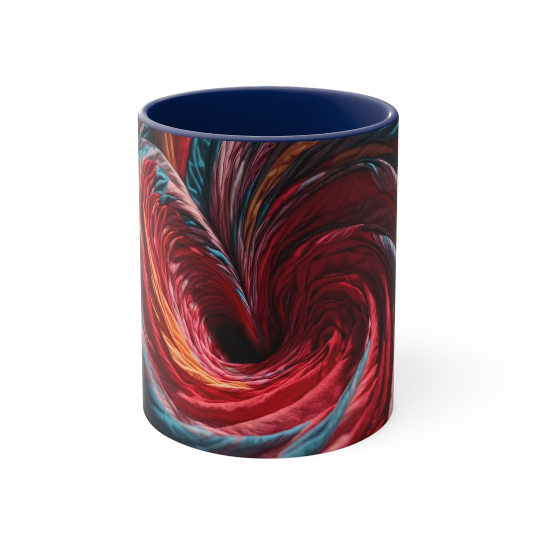 Swirling Color Vortex - Accent Coffee Mug - Mug - g(0D·IO) - Navy - 11oz -