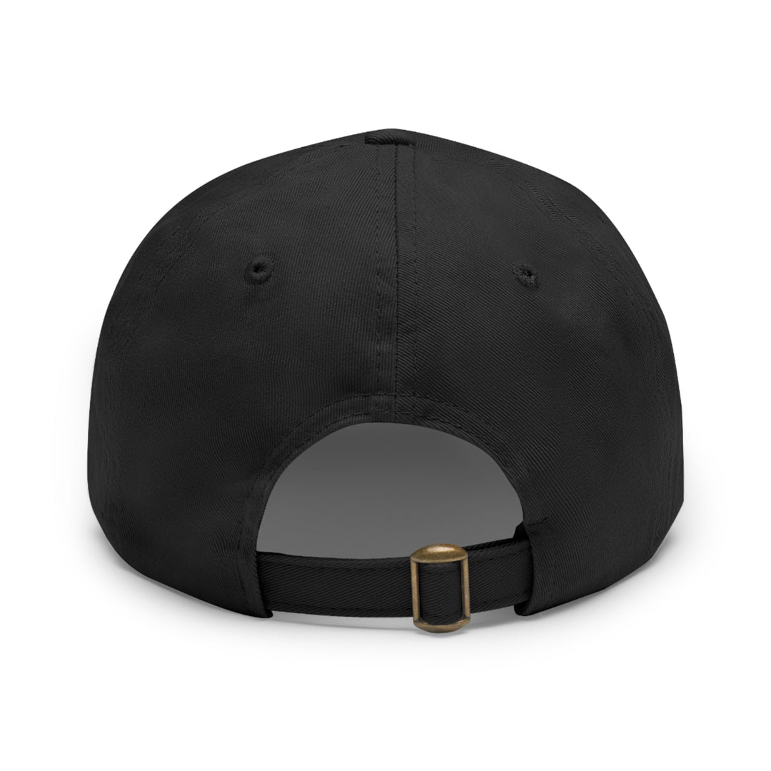 Swirling Color Vortex - Dad Hat - Hats - g(0D·IO) - White / Black patch - Rectangle - One size