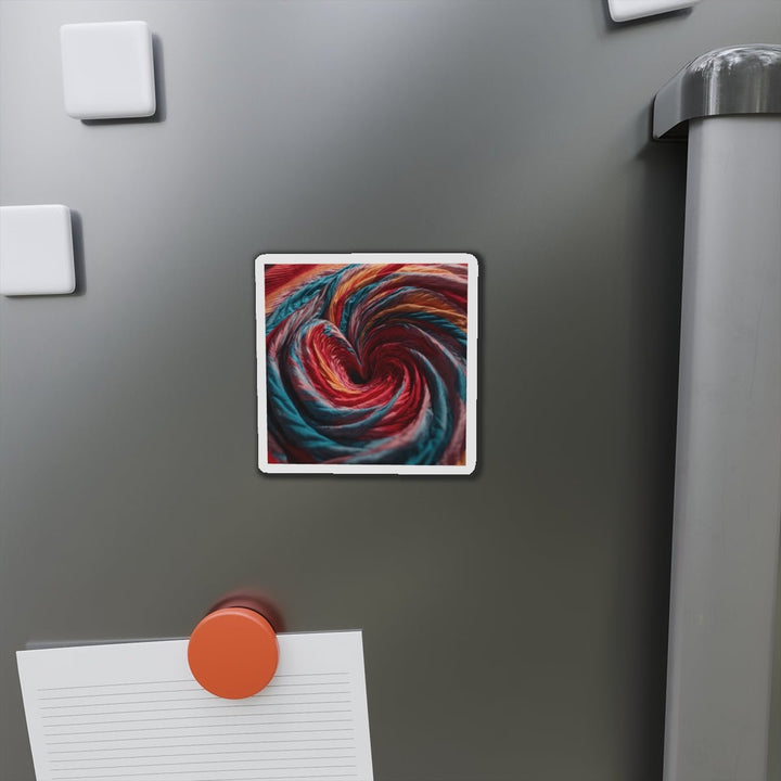 Swirling Color Vortex - Die-cut Magnet - Home Decor - g(0D·IO) - 6 × 6" - Die-Cut - 1 pc