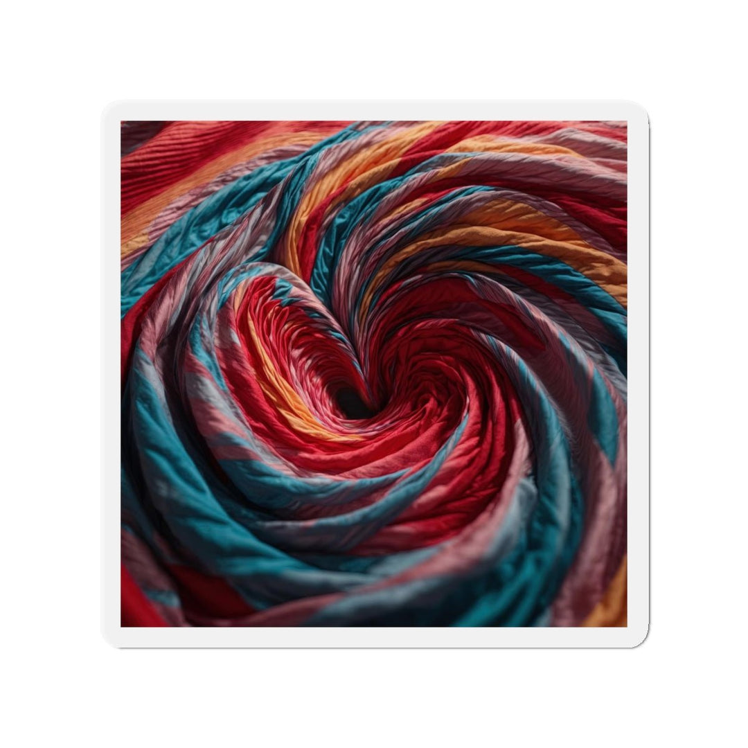 Swirling Color Vortex - Die-cut Magnet - Home Decor - g(0D·IO) - 6 × 6" - Die-Cut - 1 pc