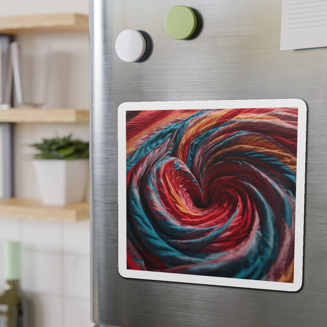 Swirling Color Vortex - Die-cut Magnet - Home Decor - g(0D·IO) - 6 × 6" - Die-Cut - 1 pc