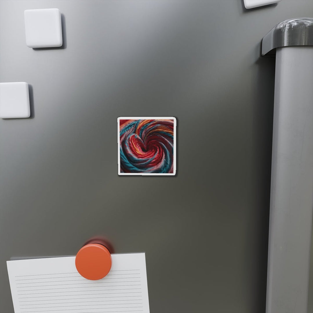Swirling Color Vortex - Die-cut Magnet - Home Decor - g(0D·IO) - 6 × 6" - Die-Cut - 1 pc