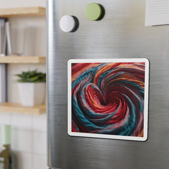Swirling Color Vortex - Die-cut Magnet - Home Decor - g(0D·IO) - 6 × 6" - Die-Cut - 1 pc
