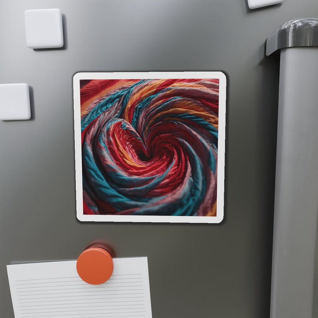 Swirling Color Vortex - Die-cut Magnet - Home Decor - g(0D·IO) - 6 × 6" - Die-Cut - 1 pc