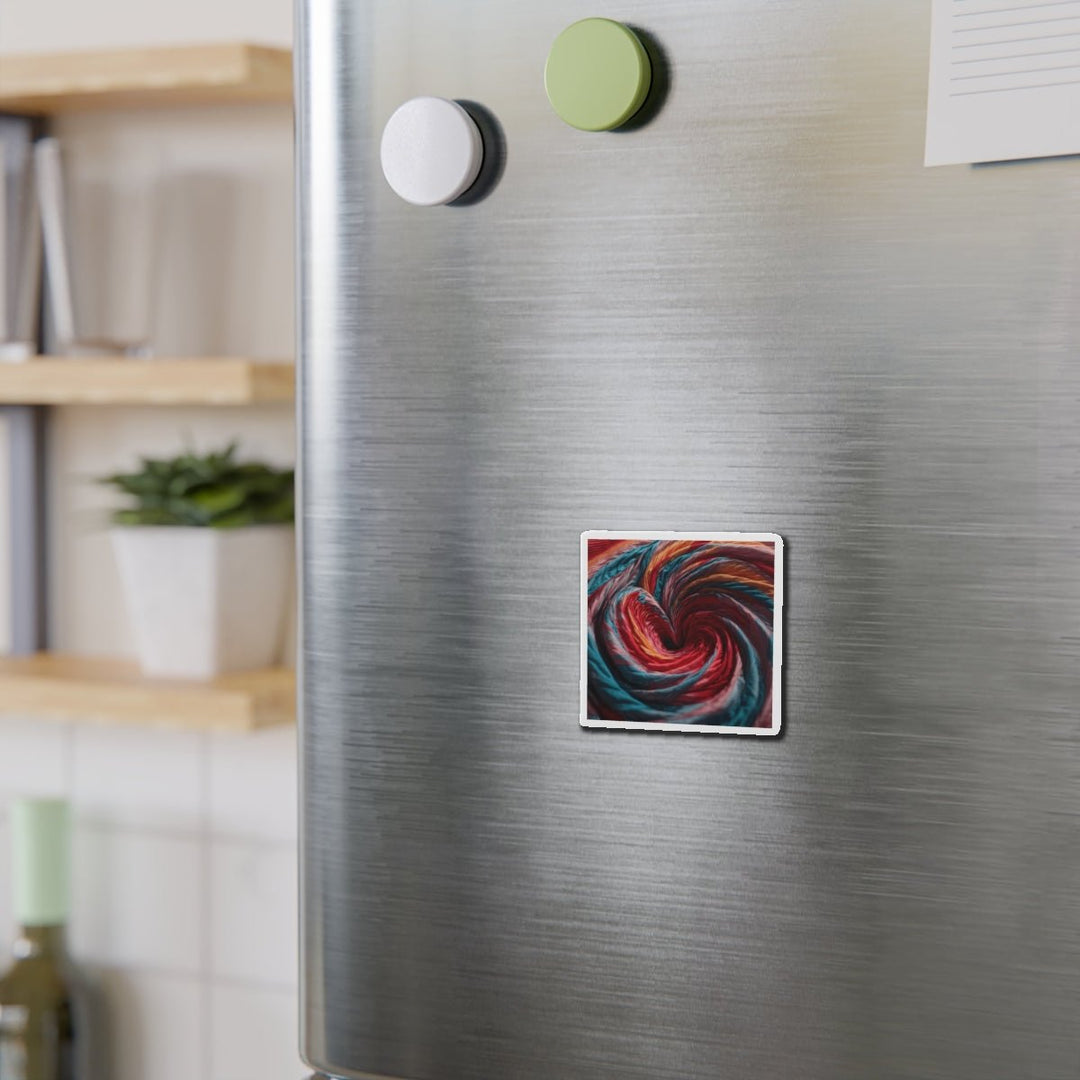 Swirling Color Vortex - Die-cut Magnet - Home Decor - g(0D·IO) - 6 × 6" - Die-Cut - 1 pc
