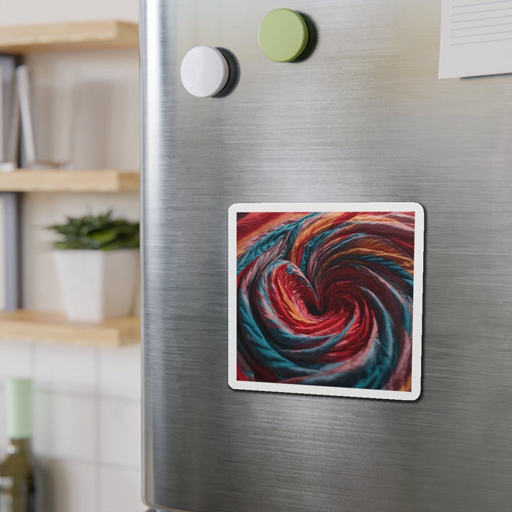 Swirling Color Vortex - Die-cut Magnet - Home Decor - g(0D·IO) - 6 × 6" - Die-Cut - 1 pc
