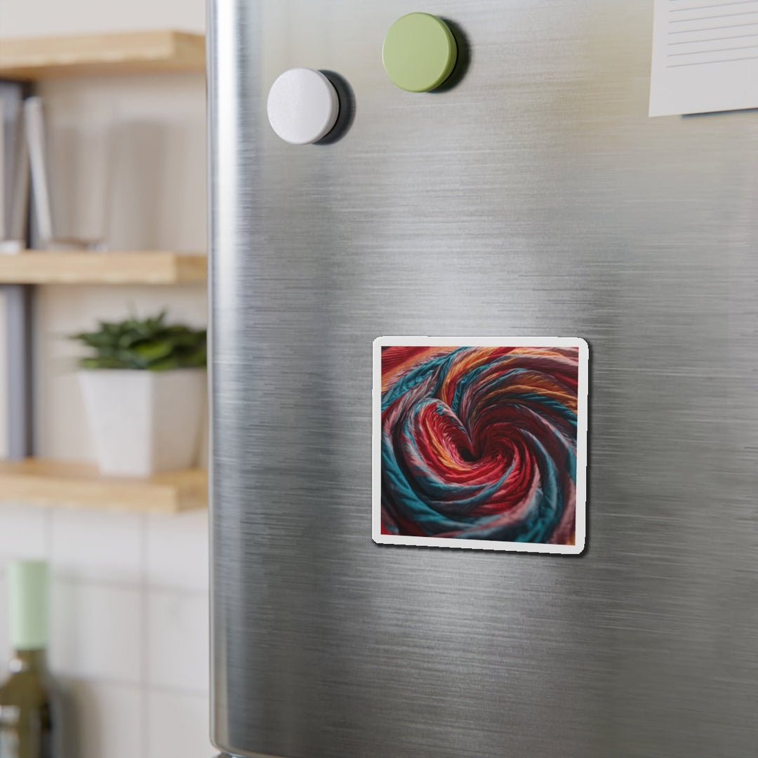 Swirling Color Vortex - Die-cut Magnet - Home Decor - g(0D·IO) - 6 × 6" - Die-Cut - 1 pc