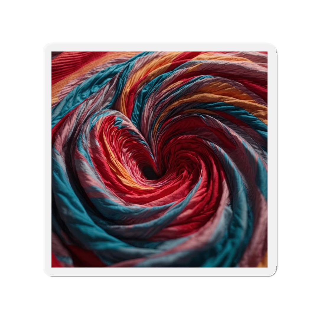 Swirling Color Vortex - Die-cut Magnet - Home Decor - g(0D·IO) - 3" x 3" - Die-Cut - 1 pc